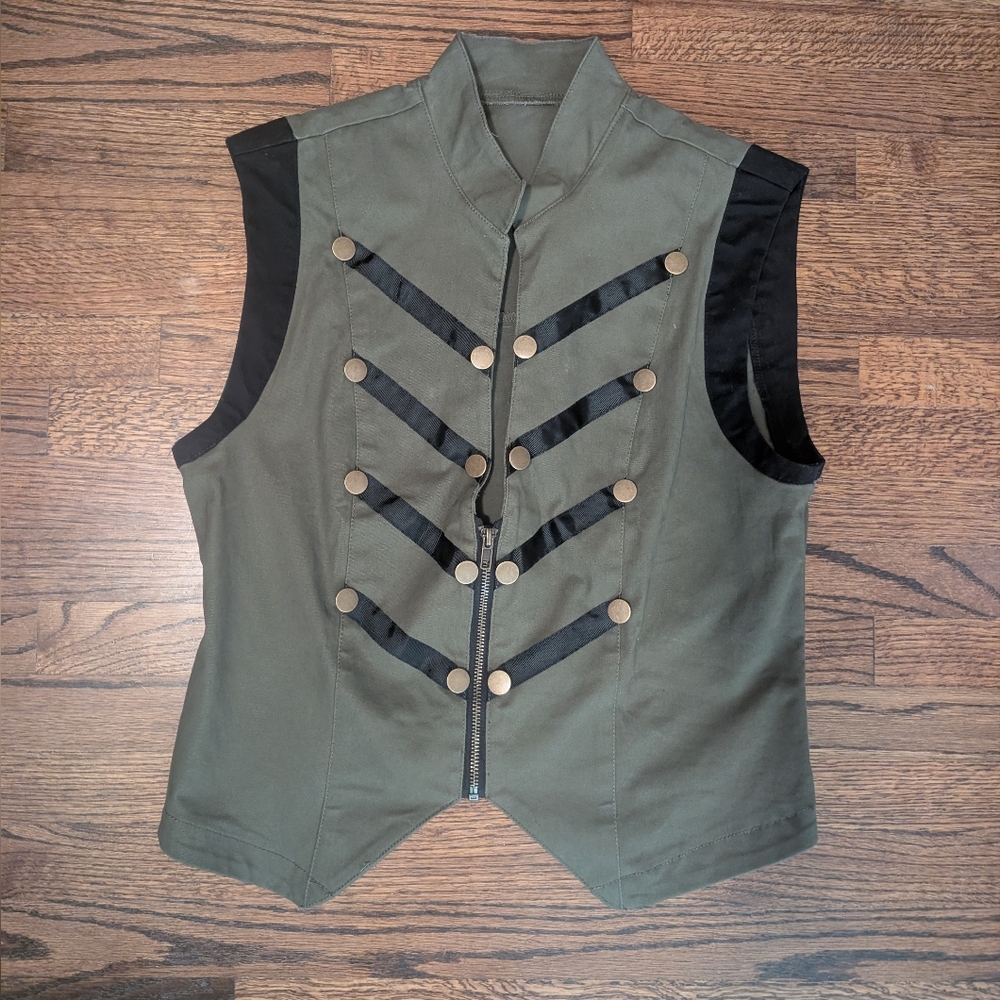 Green Army Vest Dance Costume